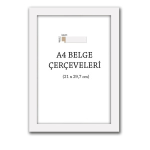 a4 Çerçeve beyaz