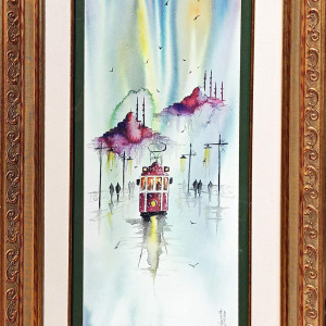 İstanbul Tramvay Sulu Boya -Tolga Ayvazoğlu
