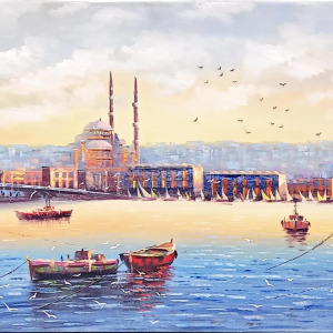 İstanbul Boğazı Yağlı Boya -İlcan Orçin