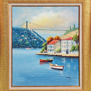 İstanbul Boğazı Yağlı Boya -İlcan Orçin