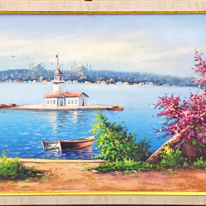 Kız Kulesi Yağlı Boya -İlcan Orçin