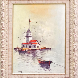 Kız Kulesi Yağlı Boya -İlcan Orçin